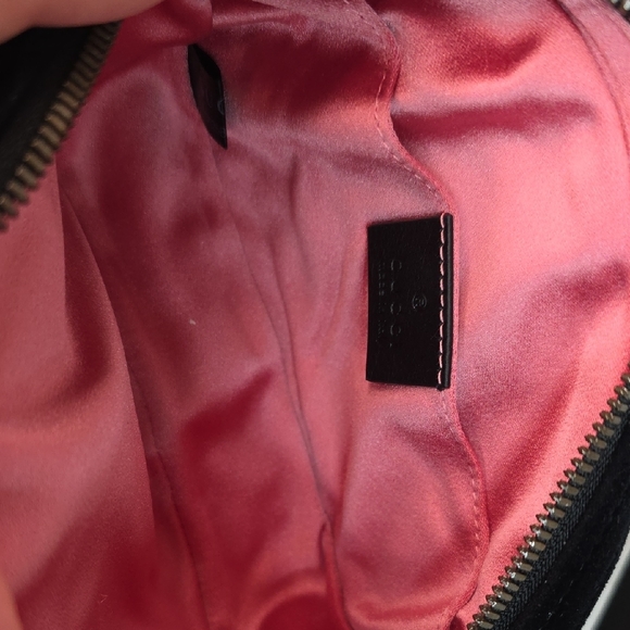 Gucci Quilted Velvet GG Marmont Belt Bag Size 75/30 - Picture 6 of 11